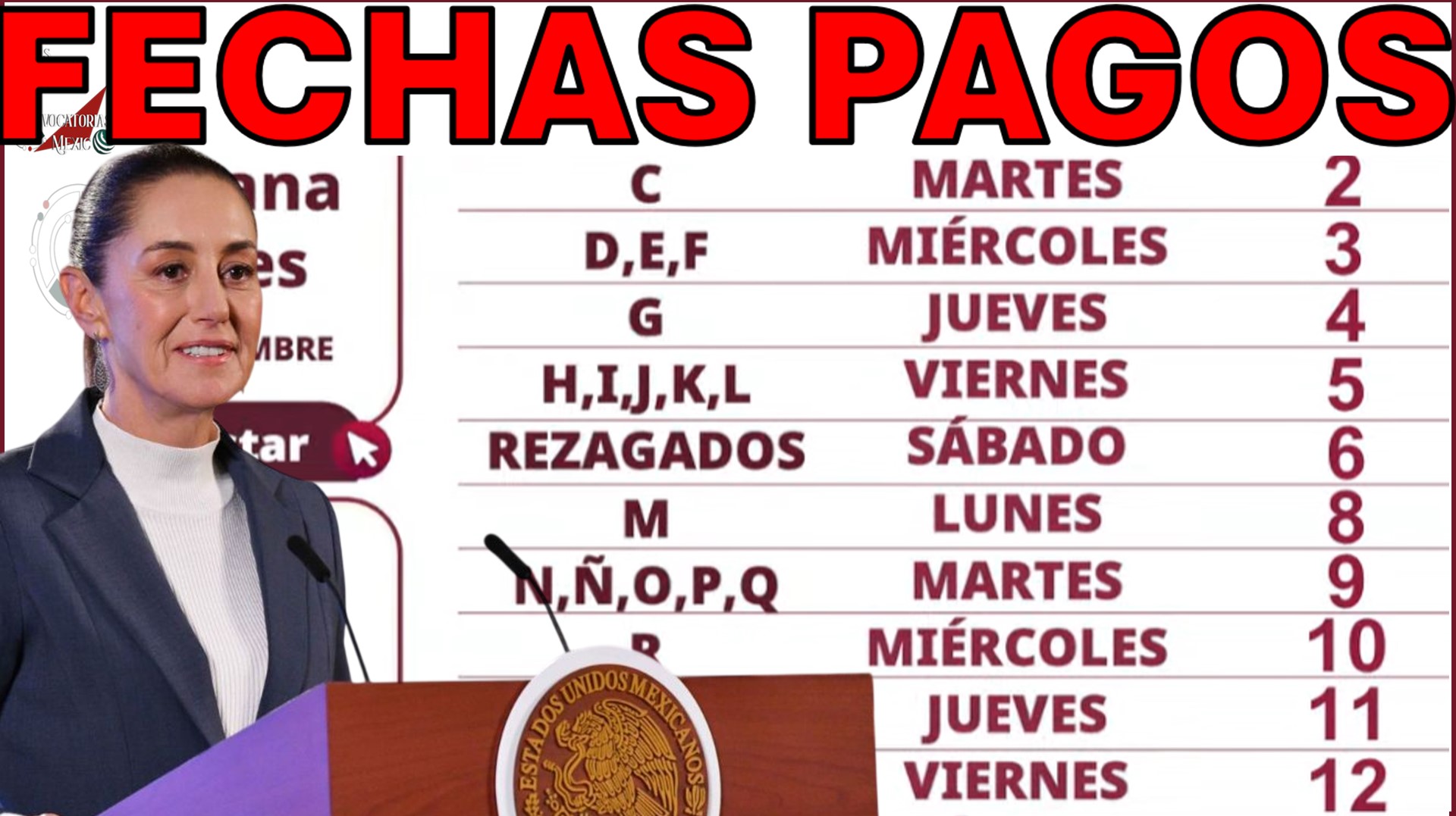 FECHAS AVISOS