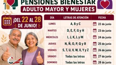 Fecha de Registros Pensiones Bienestar Adulto Mayor y Mujeres ¡Del 22 al 28 de junio!