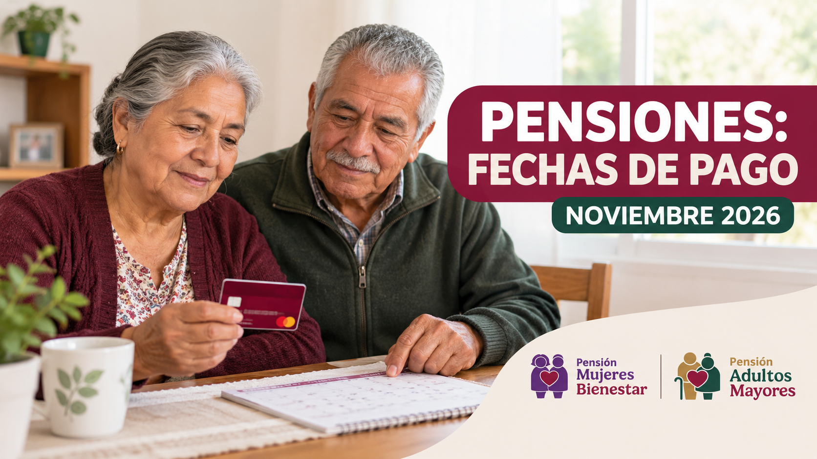 Pagos de noviembre 2026 para pensionados del IMSS, ISSSTE y Bienestar; conoce las fechas y los montos