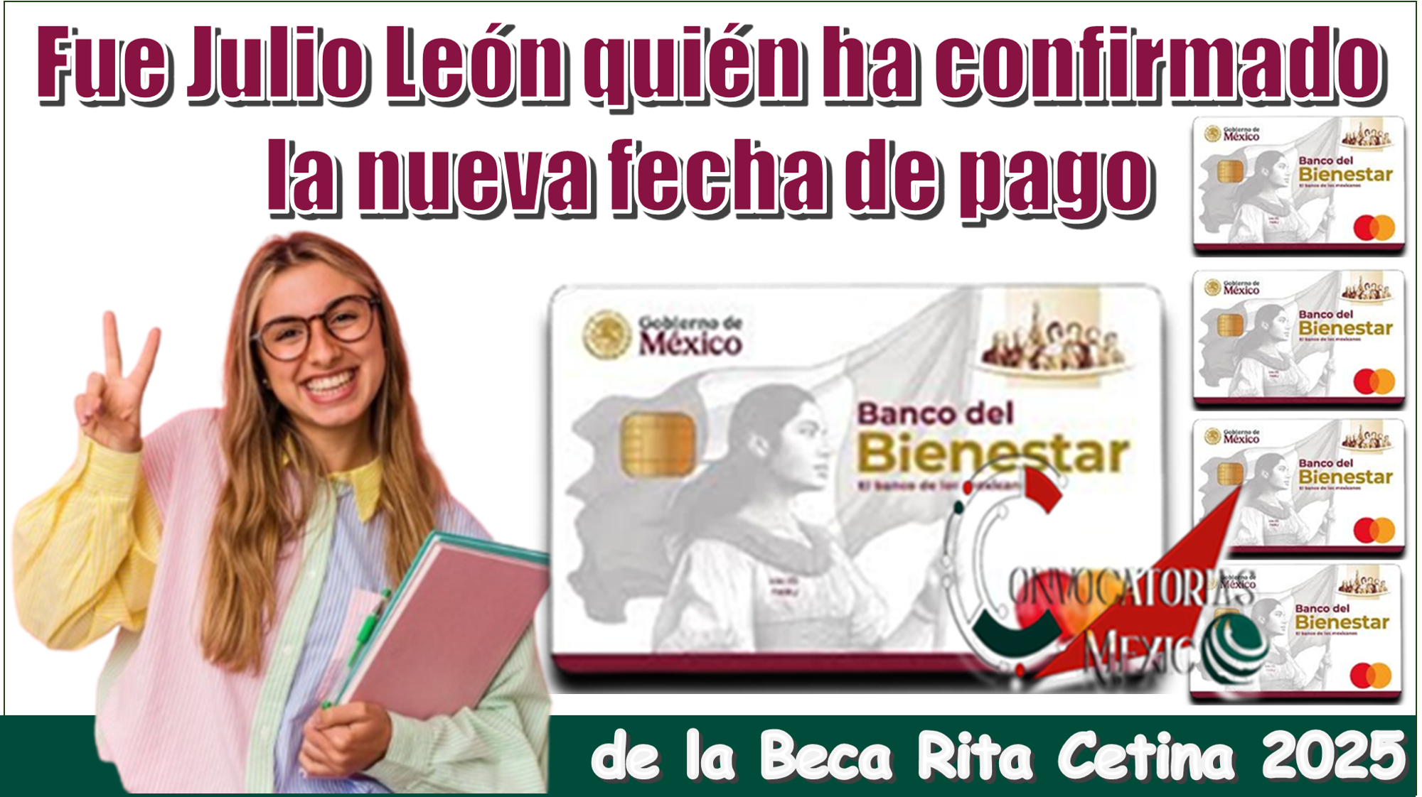 Fue Julio León quién ha confirmado la nueva fecha de pago de la Beca Rita Cetina 2025 
