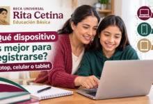 Beca Rita Cetina 2026: ¿Qué dispositivo es mejor para registrarse, laptop, celular o tablet?