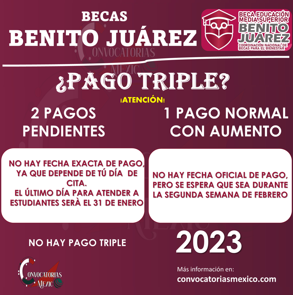 ¿Habrá pago triple para las y los nuevos jóvenes que se integren a las Becas Benito Juárez?