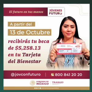 ¡Ha comenzado el pago del mes de octubre para los Jóvenes Construyendo el Futuro!