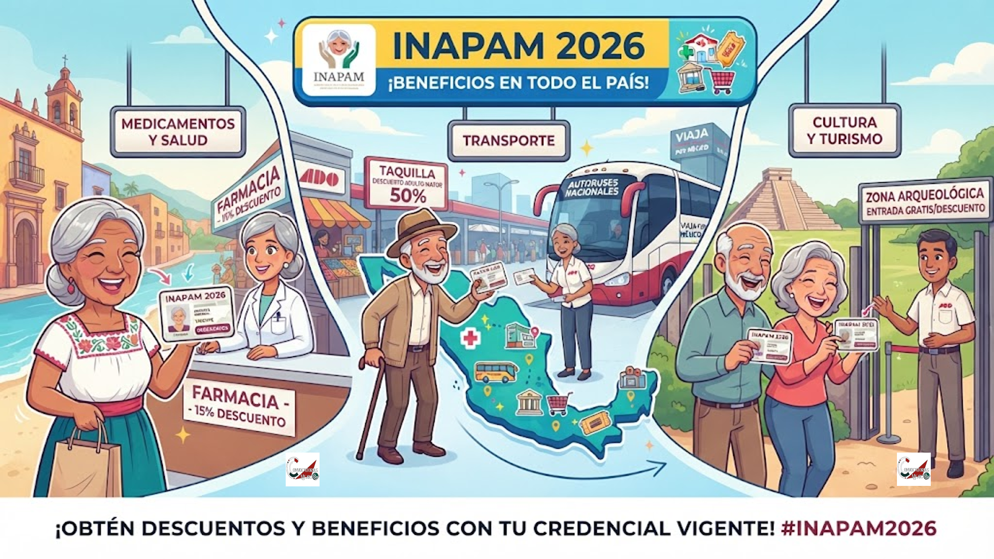 INAPAM 2026: adultos mayores pueden obtener descuentos y beneficios en todo el país con su credencial vigente