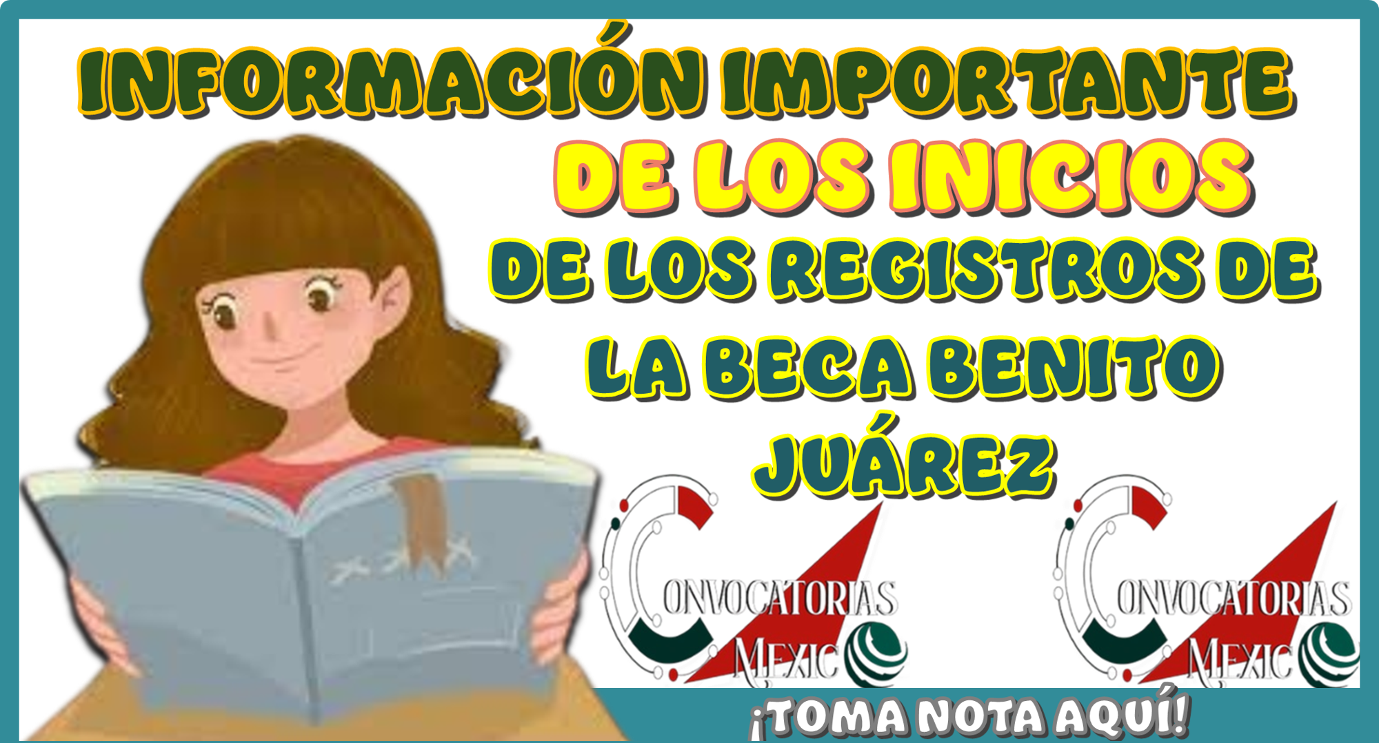 INFORMACIÓN IMPORTANTE DE LOS INICIOS DE LOS REGISTROS DE LA BECA BENITO JUÁREZ...¡TOMA NOTA!