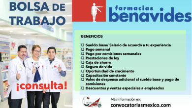 INGRESA A LA BOLSA DE TRABAJO FARMACIAS BENAVIDES ¡ESTÁN CONTRATANDO!