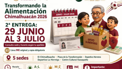 Transformando la Alimentación Chimalhuacán 2026: segunda entrega será del 29 de junio al 3 de julio