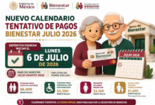 Nuevo calendario tentativo de pagos Bienestar julio 2026: depósitos podrían iniciar el lunes 6 de julio