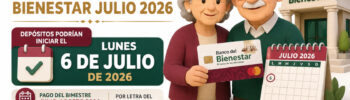 Nuevo calendario tentativo de pagos Bienestar julio 2026: depósitos podrían iniciar el lunes 6 de julio