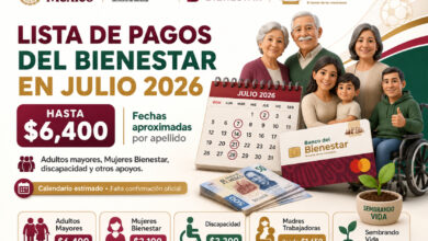 Lista de pagos del Bienestar en julio 2026: fechas aproximadas para adultos mayores, Mujeres Bienestar, discapacidad y otros apoyos