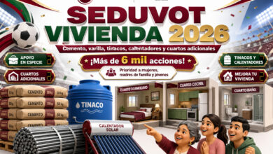 SEDUVOT Vivienda Mejorada y Autoconstrucción Zacatecas 2026: apoyos con cemento, varilla, tinacos, calentadores solares y cuartos adicionales
