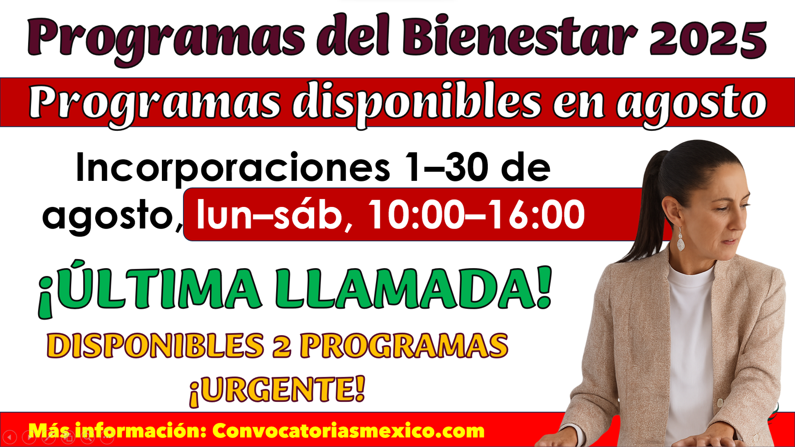 ¿Aún alcanzo? Sí: Programas del bienestar fechas, documentos y horarios (1–30 de agosto)