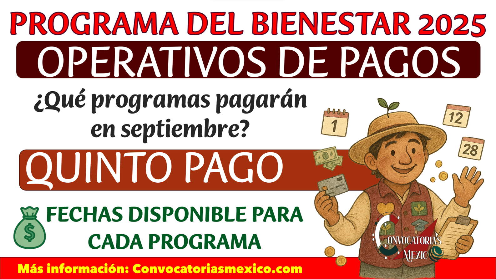¡Septiembre sí paga! Estos programas depositan y cuánto te toca fechas disponibles