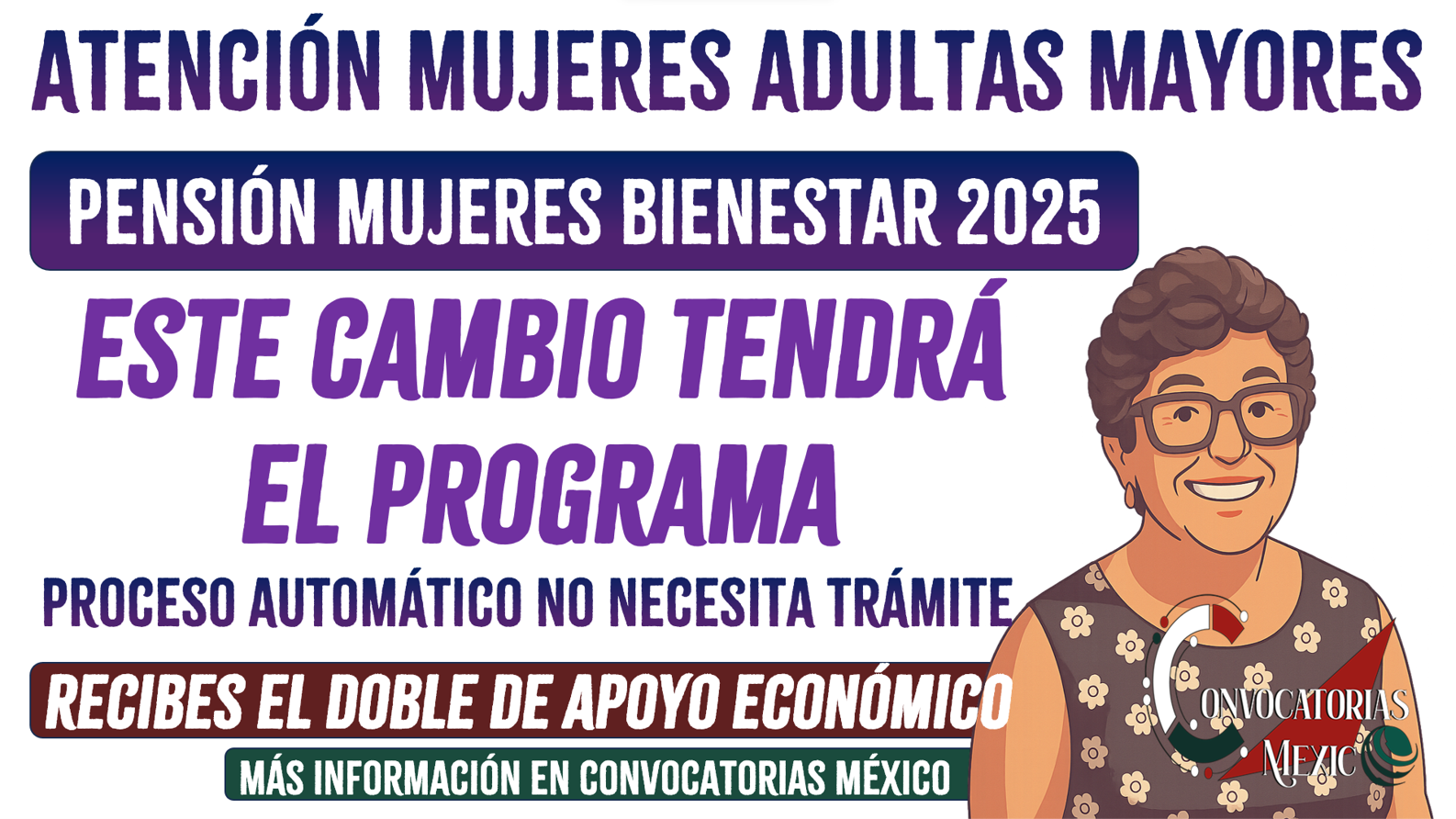 ¡Más dinero! Este cambio tendrán las beneficiarias de la Pensión Mujeres Bienestar 60 a 64 años