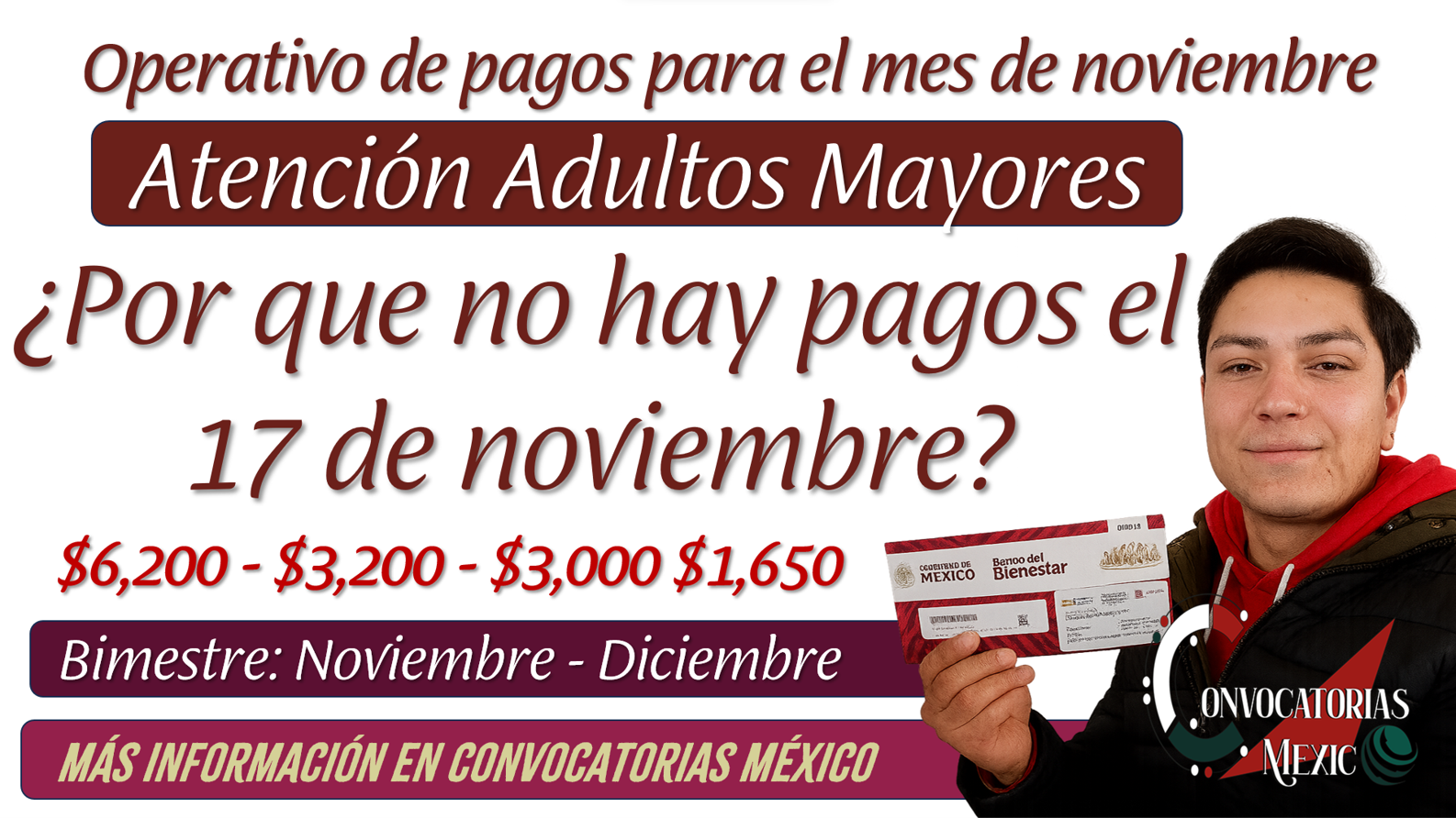 ¿Por que no hay pagos el 17 de noviembre de los programas del bienestar 2025?