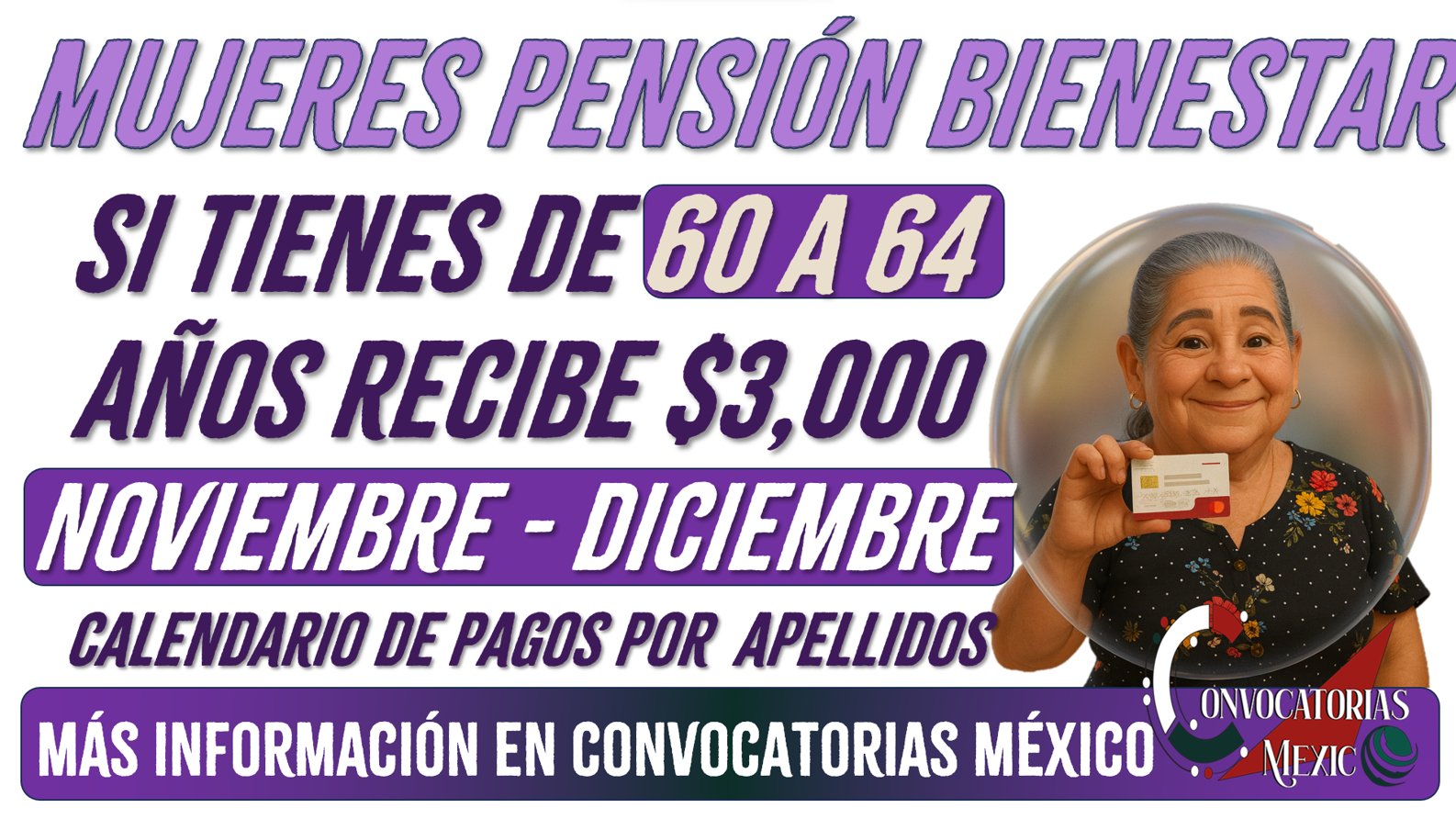 Próximo pago de $3,000 pesos de la Pensión Mujeres Bienestar 60 a 64 años 11 Imagen11 12