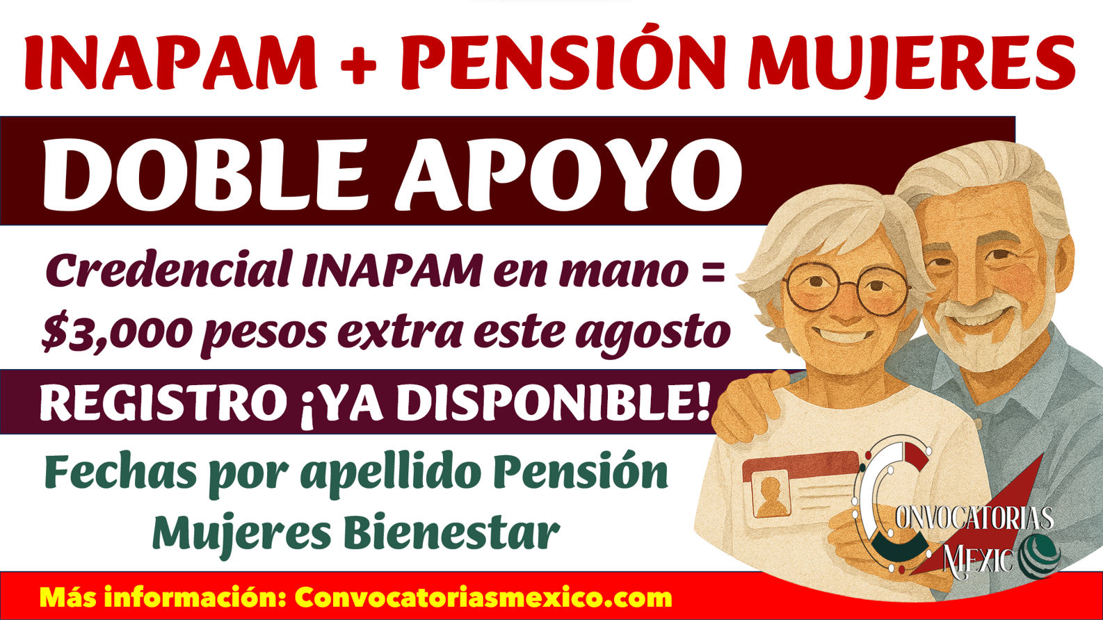 Credencial Inapam te ofrece hasta $3,000 bimestrales apoyo doble del bienestar