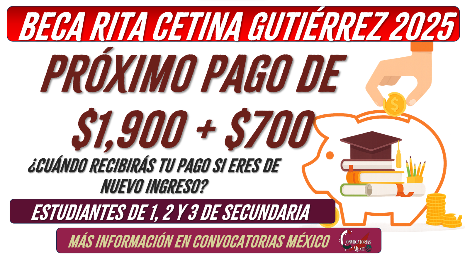 Primer pago de la Beca Rita Cetina para alumnos de nuevo ingreso en secundaria