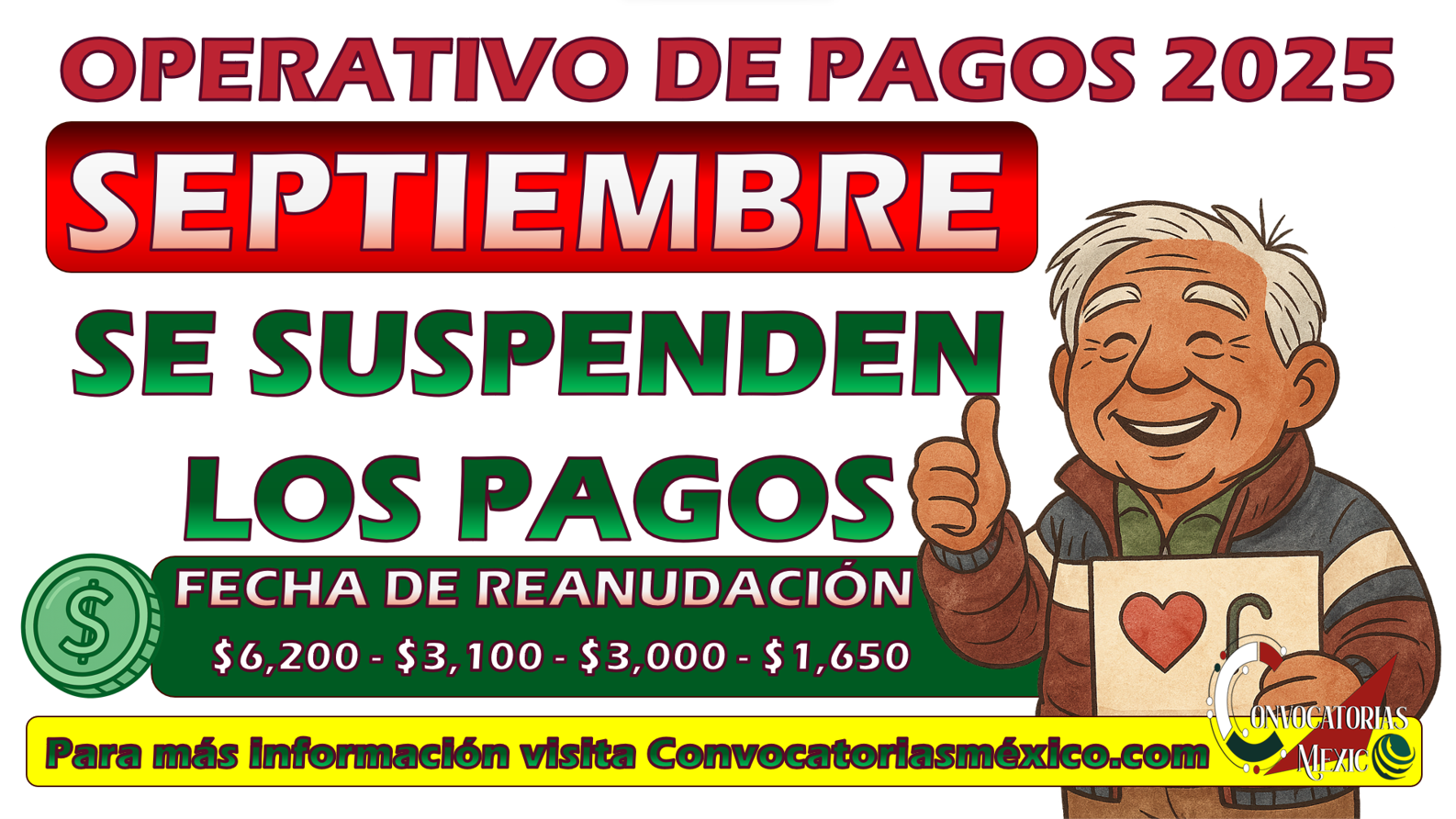 Este día se cancelan los pagos de la Pensión Bienestar del bimestre septiembre del 2025