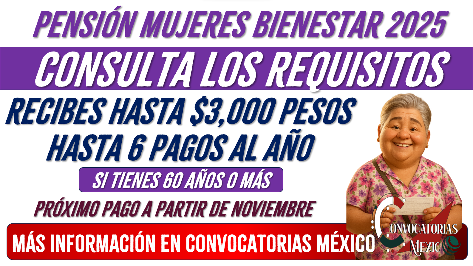 ¿Cumples 60 años o más? Estos son los documentos que necesitas de la Pensión Bienestar
