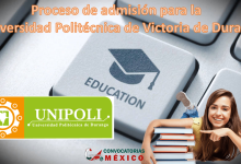 Proceso de admisión para la Universidad Politécnica de Victoria de Durango