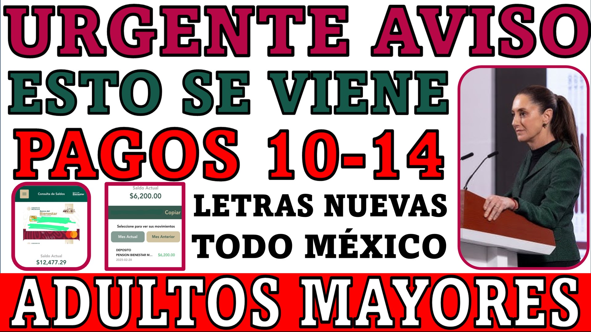 Primer pago para Adultos Mayores incorporados en febrero del 2025 ¡Ariadna Montiel Reyes!