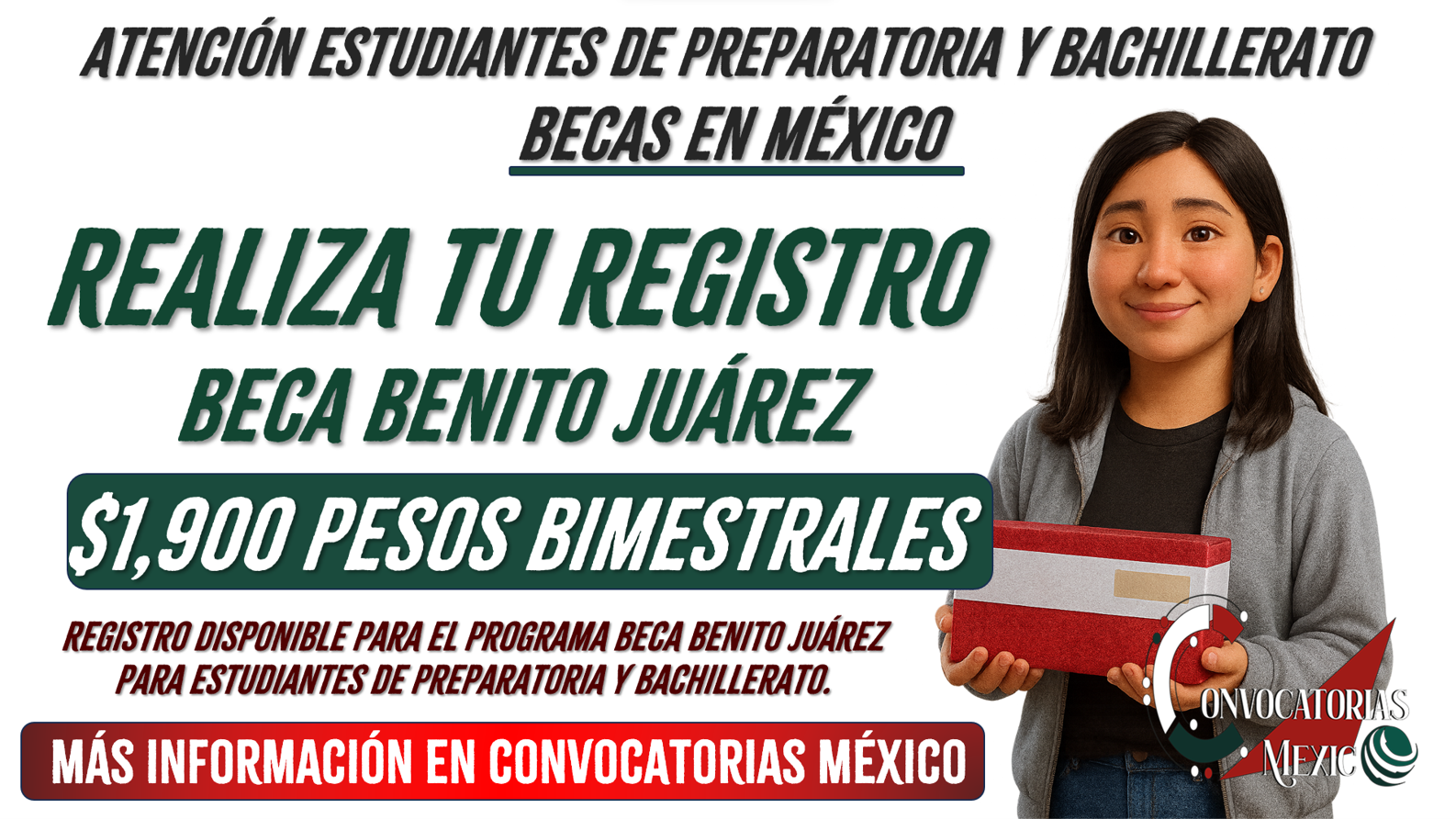 Fechas límites para poder recibir $1,900 pesos de la Beca Rita Cetina y Beca Benito Juárez