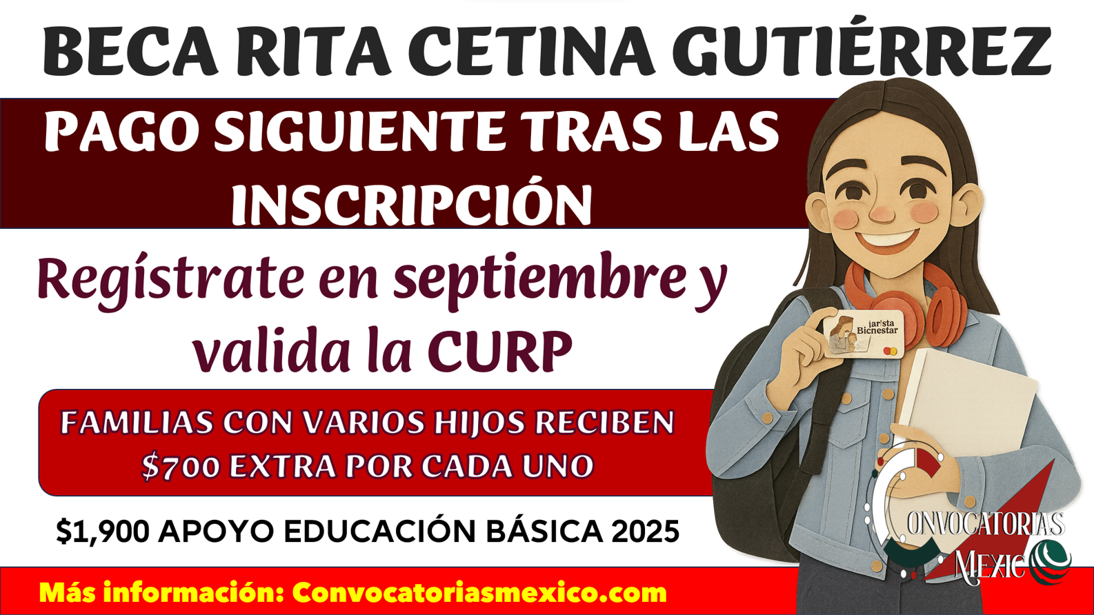 ¿Ya inscribiste a tu hijo? Paso a paso para validar CURP y asegurar $1,900 Beca Rita Cetina