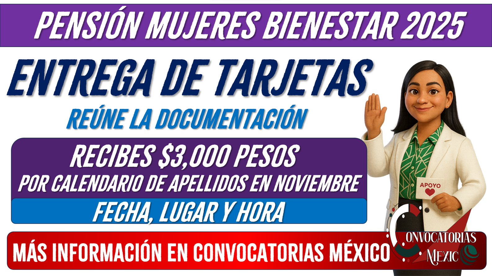 ¡Reúne! Documentos para recibir tu tarjeta del Bienestar durante el mes de octubre 2025