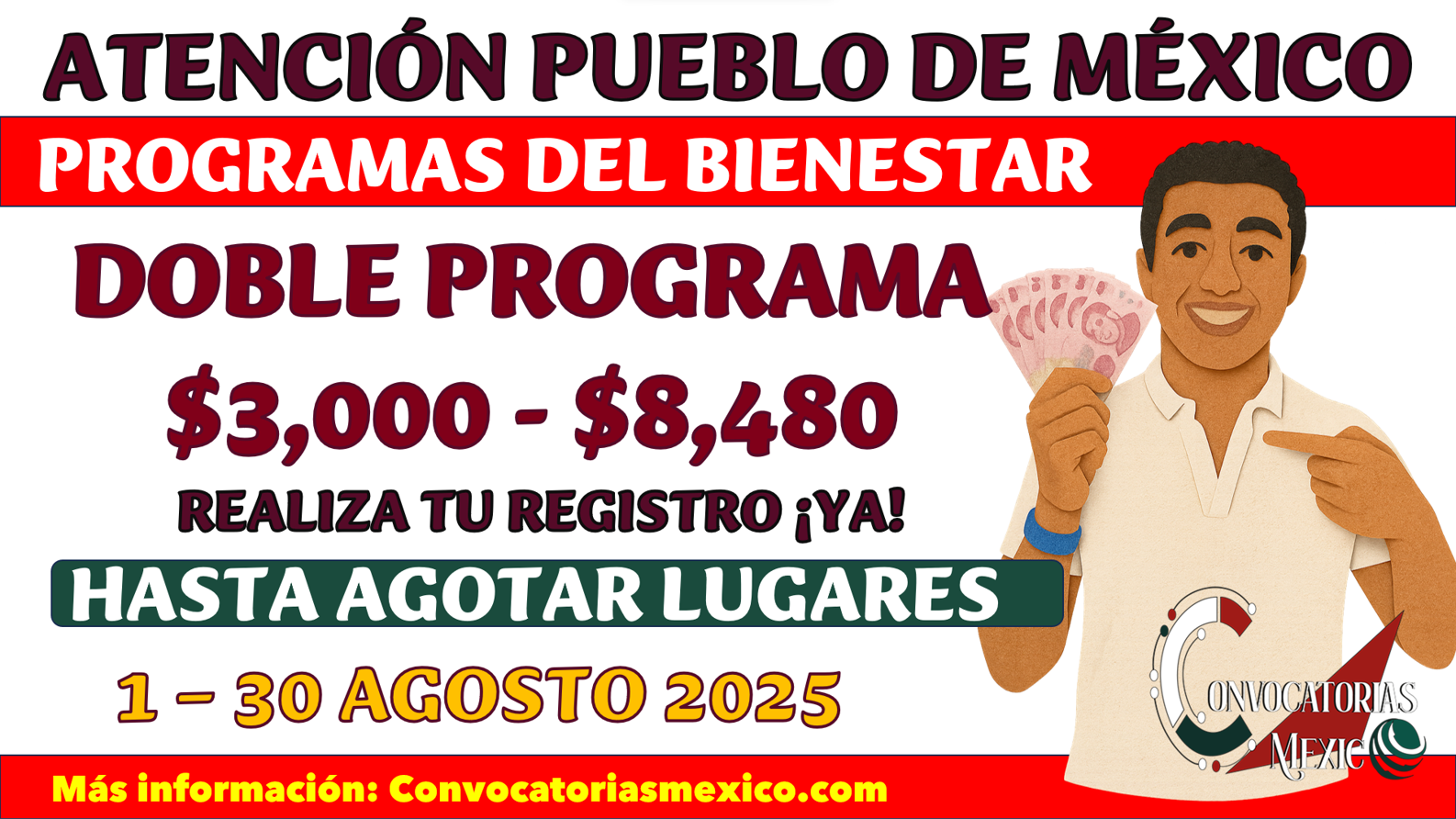 Calendario A-Z para Mujeres Bienestar y vacantes aún abiertas en Jóvenes Construyendo el Futuro