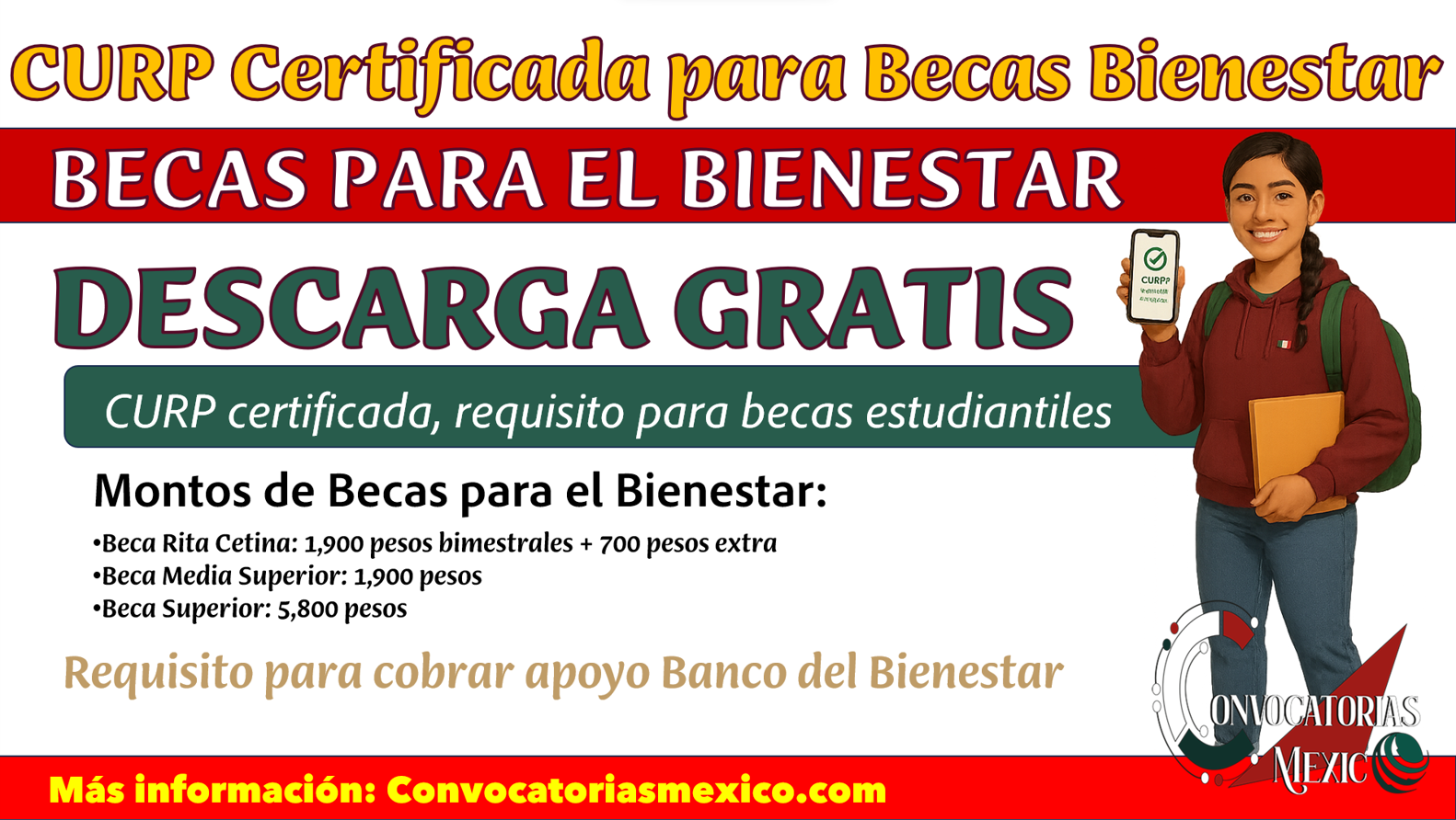 CURP certificada: el requisito que te puede dejar sin Becas Bienestar