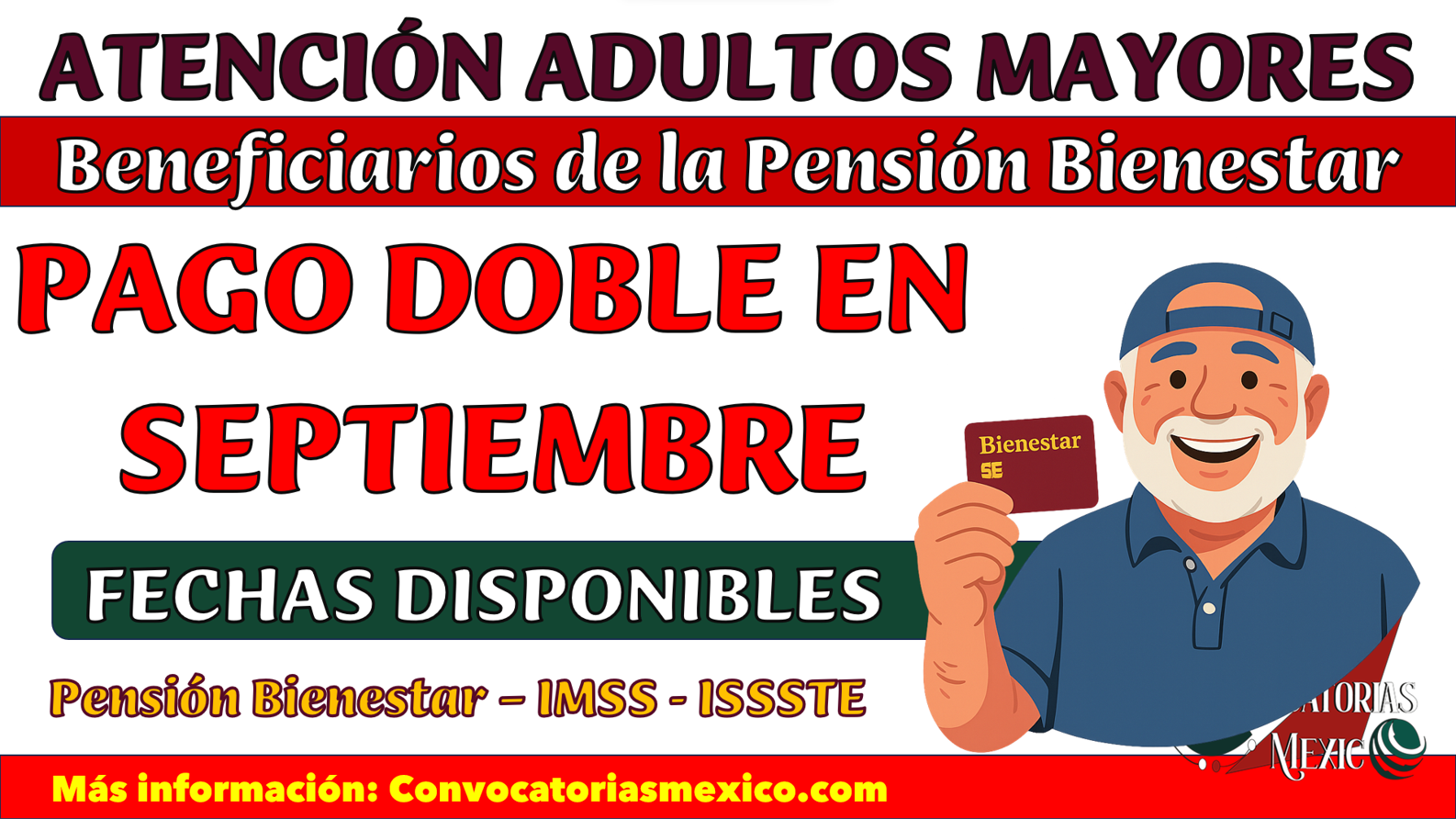 ¿Entras en la lista? ¡Pago doble en septiembre! Bienestar + IMSS/ISSSTE