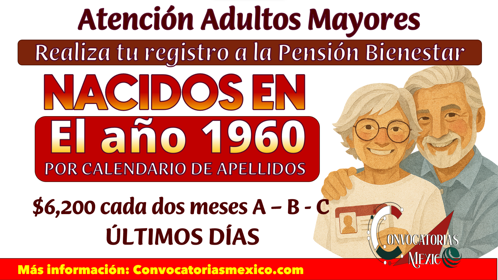¿naciste en 1960? Pensión Bienestar Adultos Mayores: agosto 2025 abre registro para quienes cumplen 65 años