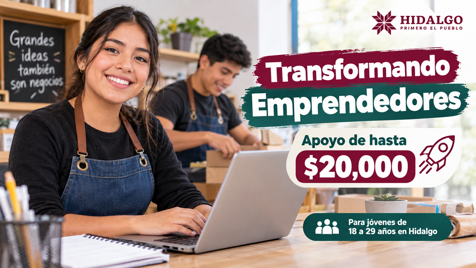 Hidalgo ofrece apoyo de hasta $20,000 para jóvenes emprendedores: requisitos y cómo consultar la convocatoria