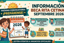 Información Beca Rita Cetina - Septiembre 2026