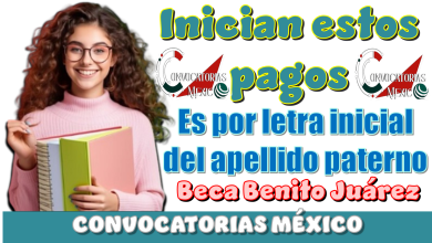 Inician estos pagos...Es por letra inicial del apellido paterno del estudiante | Beca Benito Juárez 