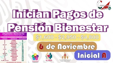 El Lunes 6 de Noviembre Comienzan Pagos de la Pensión Bienestar