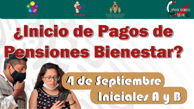 ¿El Lunes 4 de Septiembre Comienzan Pagos de la Pensión Bienestar?