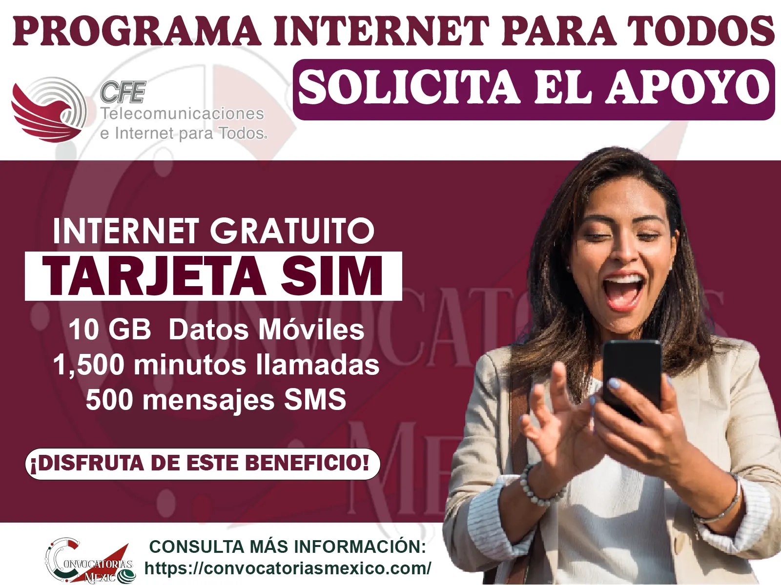 Internet gratuito del programa Bienestar: cómo solicitar tu SIM con 10 GB