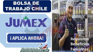 Bolsa de trabajo Jumex Chile