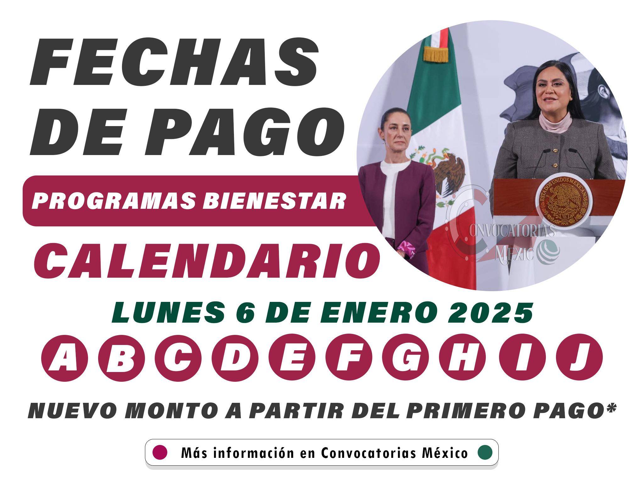 ¡Cronograma de pagos! Así se dispersarán los primeros pagos en enero 2025 | Pendiente a esto