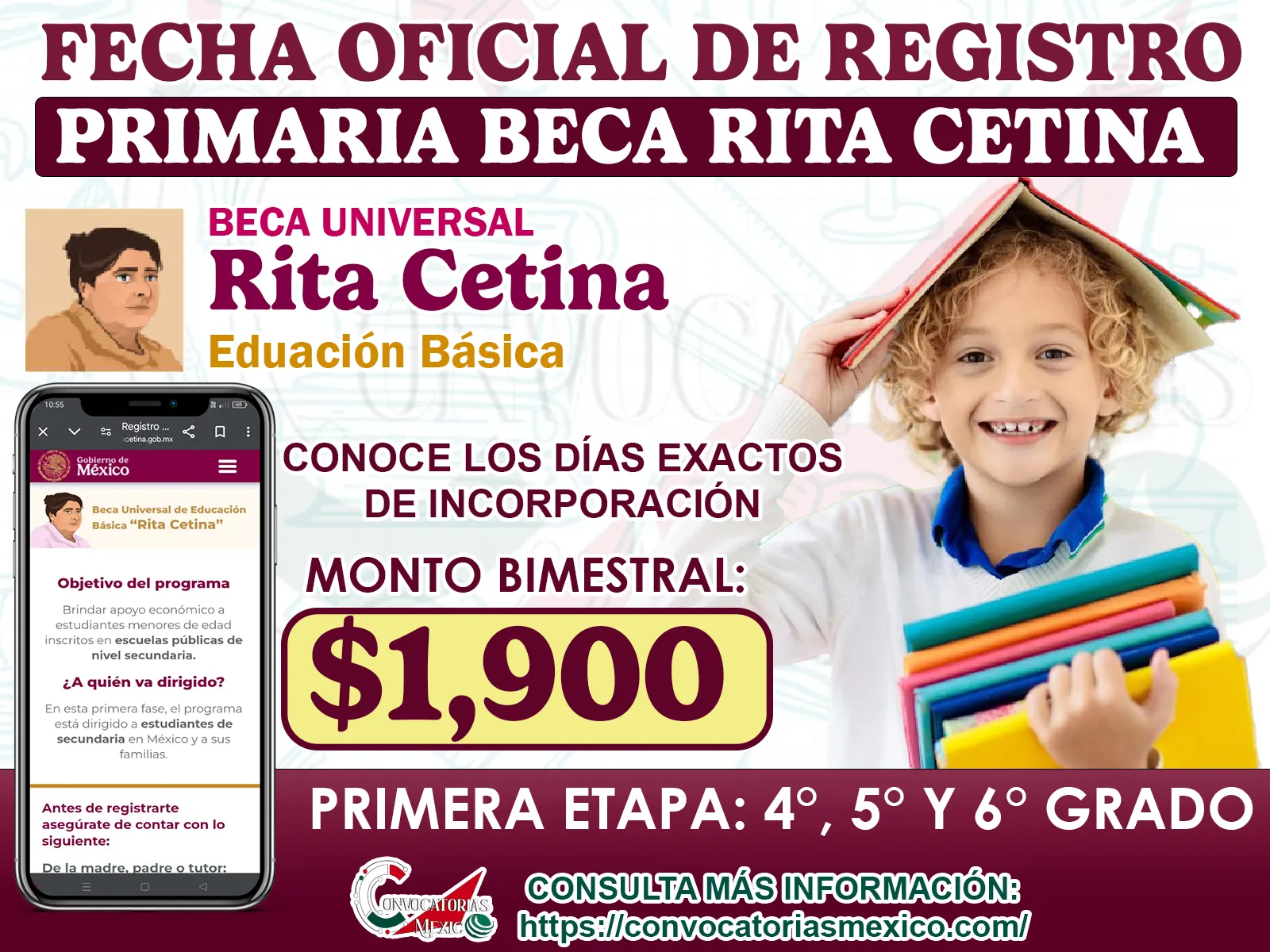 Beca Universal Rita Cetina iniciará en 2026: Registro, Requisitos y Fechas Disponibles