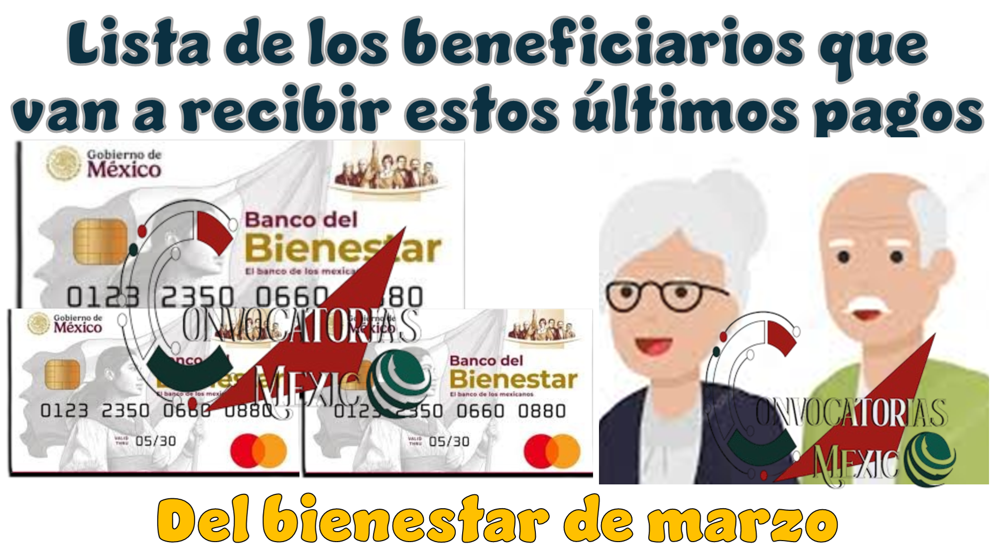 Lista de los beneficiarios que van a recibir estos últimos pagos del bienestar de marzo