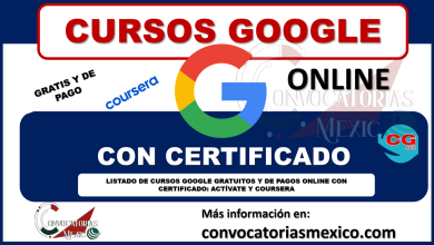 Listado de Cursos Google gratuitos y de pagos online con certificado: Actívate y Coursera 2022-2023