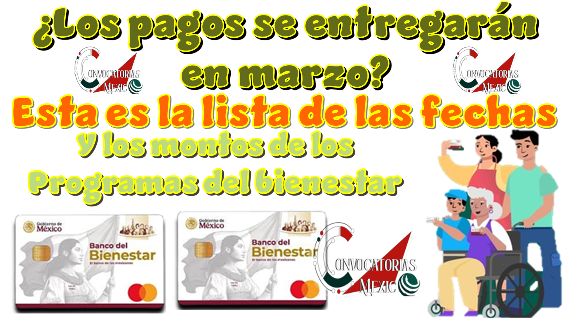 ¿Los pagos se entregarán en marzo? | Esta es la lista de las fechas y los montos de los Programas del Bienestar 
