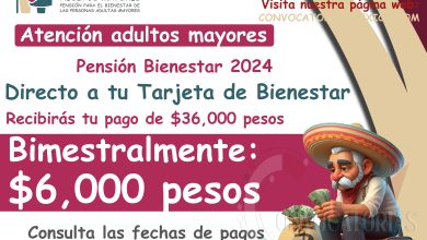 ¡Así recibirás hasta tres pagos de $6,000 pesos! De la Pensión Bienestar 2024