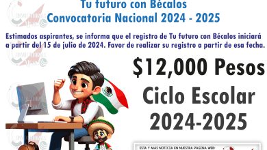 REGISTRO Para recibir $12,000 Pesos Tu futuro con Bécalos Convocatoria Nacional 2024 - 2025