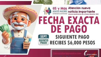 ¿Cuándo se publicará el siguiente calendario de pagos del periodo septiembre-octubre?