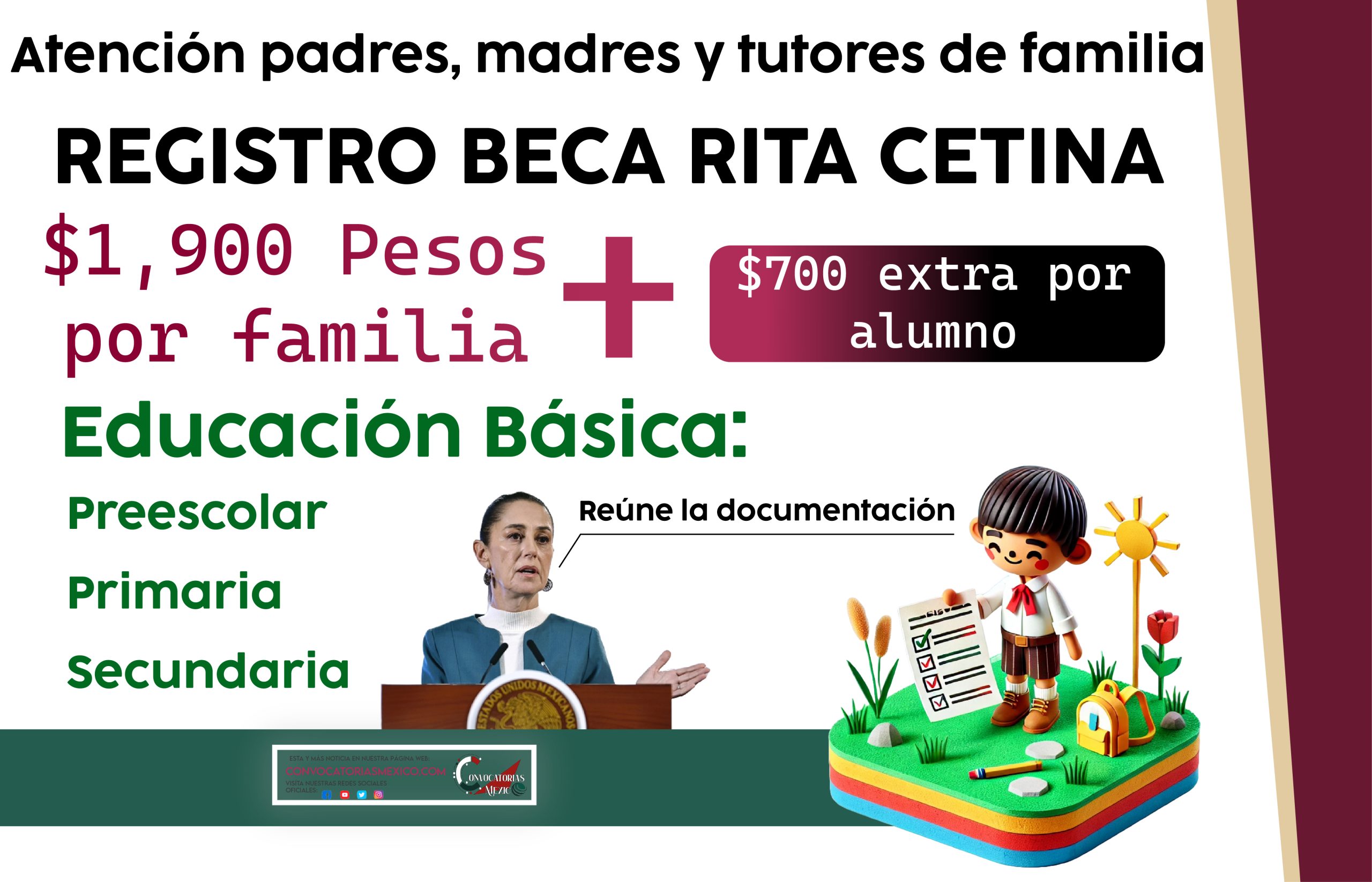  Registro para la nueva beca universal ¿Cuáles son los requisitos y a partir de cuándo puedo entregarlos?