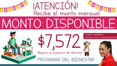 Monto disponible de $7,572 pesos mensuales por parte de los Programas del Bienestar 2024
